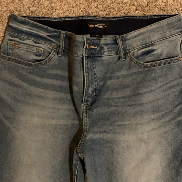 Women Lee Straight Leg Mid Rise Jean 16 Long - Picture 2 of 3
